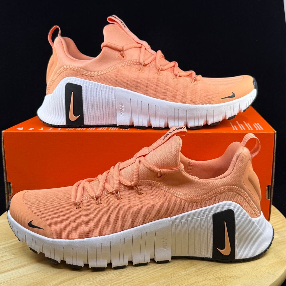 Nike Free Metcon 6 Apricot Agate Black White FJ7127 800 Men's Size 12